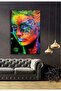 Neon Woman Design Glass Table