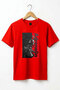 Motocross Freestyle Adrenaline Printed 100% Cotton Red Regular Fit T-Shirt
