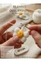 Children's and Women's Knitted Snap Buckle Handmade Daisy Series White - 6