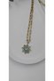 Steel Gold Blue Eyed Paperclip Long Necklace