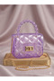 Purple Transparent Chain Strap Cross Shoulder Bag Women Teenage Girls Children Baby Gift - 4