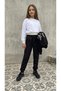 Black King Pike Fabric No-Knee Sweatpants for Girls/Boys