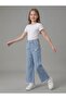 Girl's Casual Heart Embroidered Jeans - 2