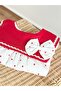 Muslin Dress with Collar Detail and Heart Pattern - 3