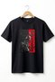 Motocross Freestyle Adrenaline Printed 100% Cotton Black Regular Fit T-Shirt