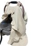 100% Cotton Muslin Newborn Baby Stroller Cover Ruffled Breathable Summer Baby Cover - 5