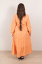 Orange Tiered Full-Length Maxi Dress - 2