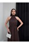 Polka Dot Halter Neck Long Dress - 2