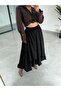 Premium Trend Cotton Long Balloon Skirt with Elastic Waist - 2