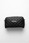 Black Quilted Strap Women's Bag - 3