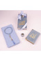 Scarf + Prayer Beads + Zikirmatik + Large Pocket Size Quran Gift Set (Lafzatullah, Blue) - 2