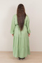 Green Tiered Full-Length Maxi Dress - 2