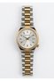 Women's Gold Silver Metal Cord White Dial Wristwatch with 2 Year Warranty - 2