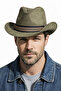 Men's Western Cowboy Hat Khaki Daily Stylish Wide Brim Model - 6