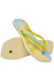 Square Jelly Cream Color Women's Flip Flops - 5