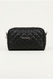 Black Quilted Strap Women's Bag