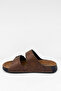 Double Buckle Casual Men's Slippers Orthopedic Comfortable Sole Leather Look Stylish Summer Comfortable Slippers - 4