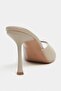 Rodi Dark Beige Matte Pointed Toe Women's Thin Heeled Slippers - 8