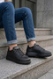 Men's Black Casual Sneaker Shoes Comfortable Lightweight Orthopedic Sole Sports Shoes - 5