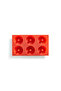 Red Silicone 6-Piece Donut Mold