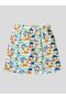 Boys 100% Cotton Safari Elephant Giraffe Lion Bird Patterned Short Sleeve Shorts Summer Pajama Set - 6