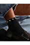 Gold Bead Detailed 2-Piece Women's Sock Set with Gift Box – Premium Black Stylish & Luxurious Design Socks