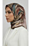 Flowing Pattern Rayon Scarf - Brown - 6