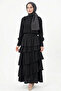 Levidor Stripe Lace Detail Tunic Skirt Set 100810 Black