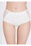 0121 Modal-Cotton High Waist Lace Side 4-Piece Women's Panties