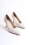 Women's Beige Patent Leather Stiletto Tr08Ms27B