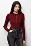 Mixray Corded Knitted Buttoned Cardigan