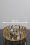12.4 cm Round Glass Ashtray Honey Color – Modern and Decorative Design for Home and Office