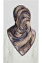 Flowing Pattern Rayon Scarf - Beige / Lila - 8