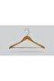 Wooden (Black Nickel Hook) Bar Hanger for Shirts and Trousers, Walnut Color, 24 Pieces - 4