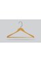 Wooden (Black Nickel Hook) Bar Hanger for Shirts and Trousers, Natural Color, 48 Pieces - 3