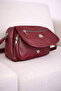 Women's Burgundy Multi-Compartment Covered Leather Daily Use Crossbody & Shoulder Bag - 3