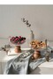 Wooden Chintika Model Glass Dessert, Salad and Presentation Bowl with Stand 21 cm - 6