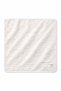 Wool Look Newborn Baby Blanket Cotton Lined Double-Sided 90 X 85 cm White