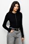 Mixray Corded Knitted Buttoned Cardigan