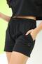Women's Q Embroidered Shorts Black