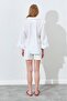 Women's Linen Shirt Ecru Linen Shirt - 4