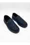 Men's Black Plaid Patterned Summer Linen Fabric Ballerina Shoes Suitable for Garden Use