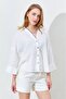 Women's Linen Shirt Ecru Linen Shirt - 2