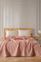 Elegant Border Detailed Double Cotton Pique 200X230 - Multi-Purpose Bedspread and Pique