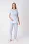 Floral Patterned Maternity Dressing Gown & Pajama Set of 3 - Breastfeeding Compatible Set for Expecting Mothers - 5