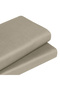 Linestyle King Size 100% Cotton Satin Fitted Sheet 200X200+35 cm Beige - 2