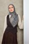 وشاح تينسل مونار بنمط ميدالية أزرق منتصف الليل 90×90 - 2