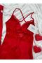 Enchante Luxurious Lace Slit Long Satin Nightgown & Robe Bridal Set (Boxed) - 4