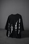 Men's Black Suffer Patch Oversize Tshirt