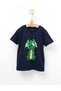 Tricou Moon Dragon, model bleumarin